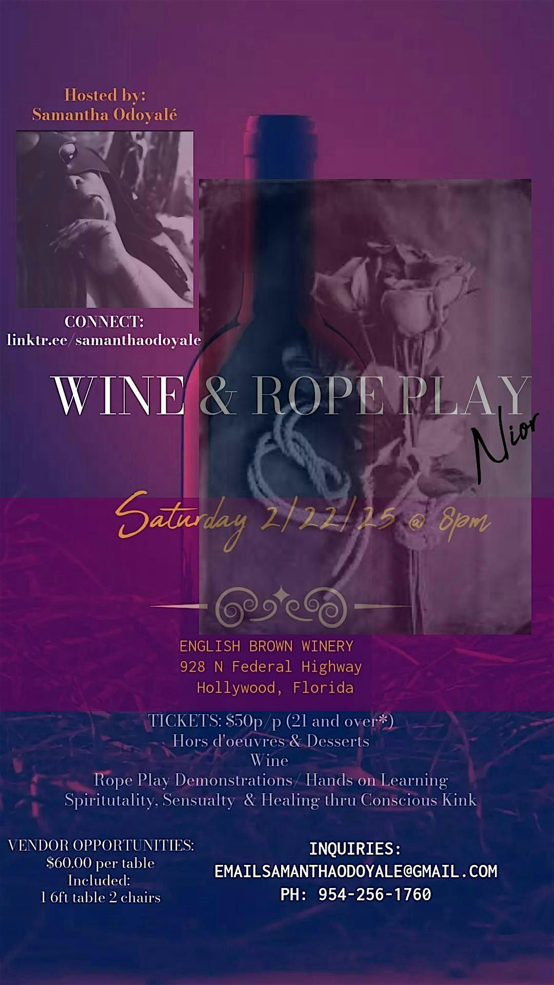 WINE & ROPE PLAY Nior