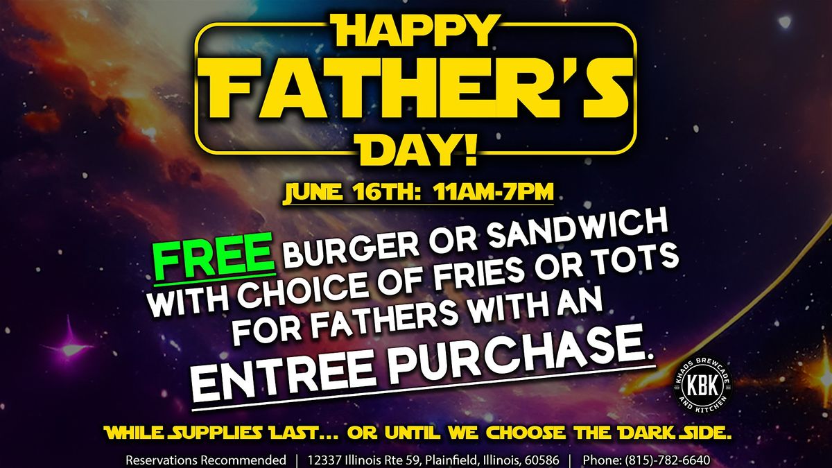 Father's Day Sunday Deal at Khaos Brewcade
