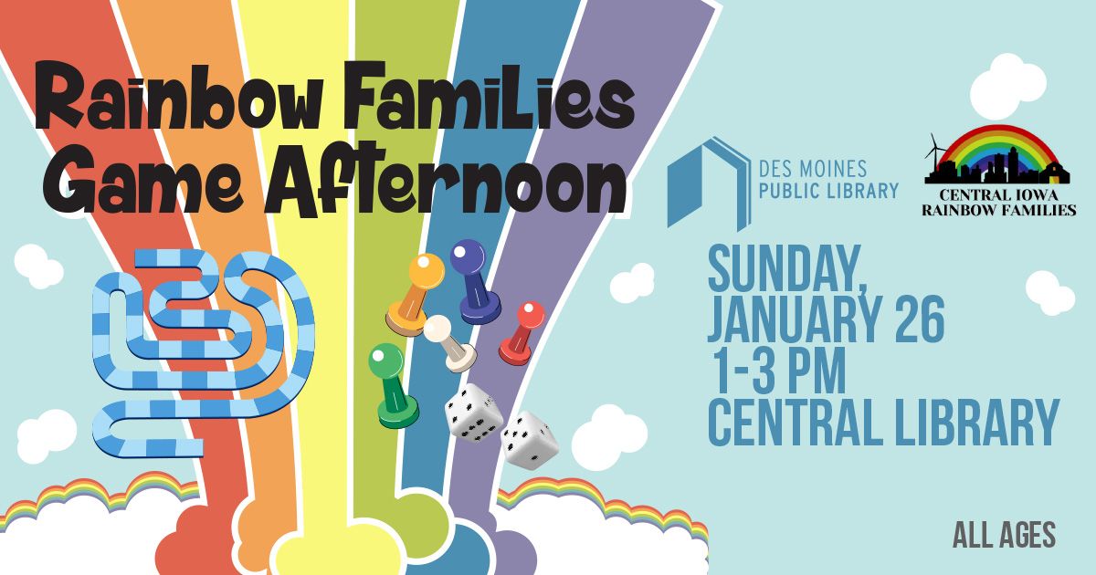 DSM Library Rainbow Families Game Afternoon