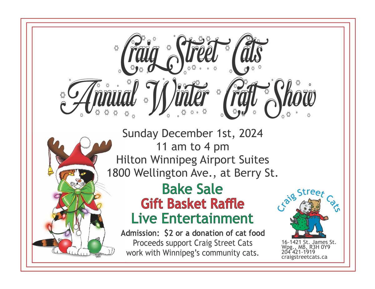 Craig Street Cats Annual Winter Craft Show, 2024