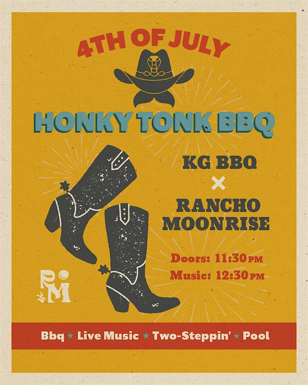 KG BBQ x Rancho Moonrise 4th of July Honky Tonk Festival