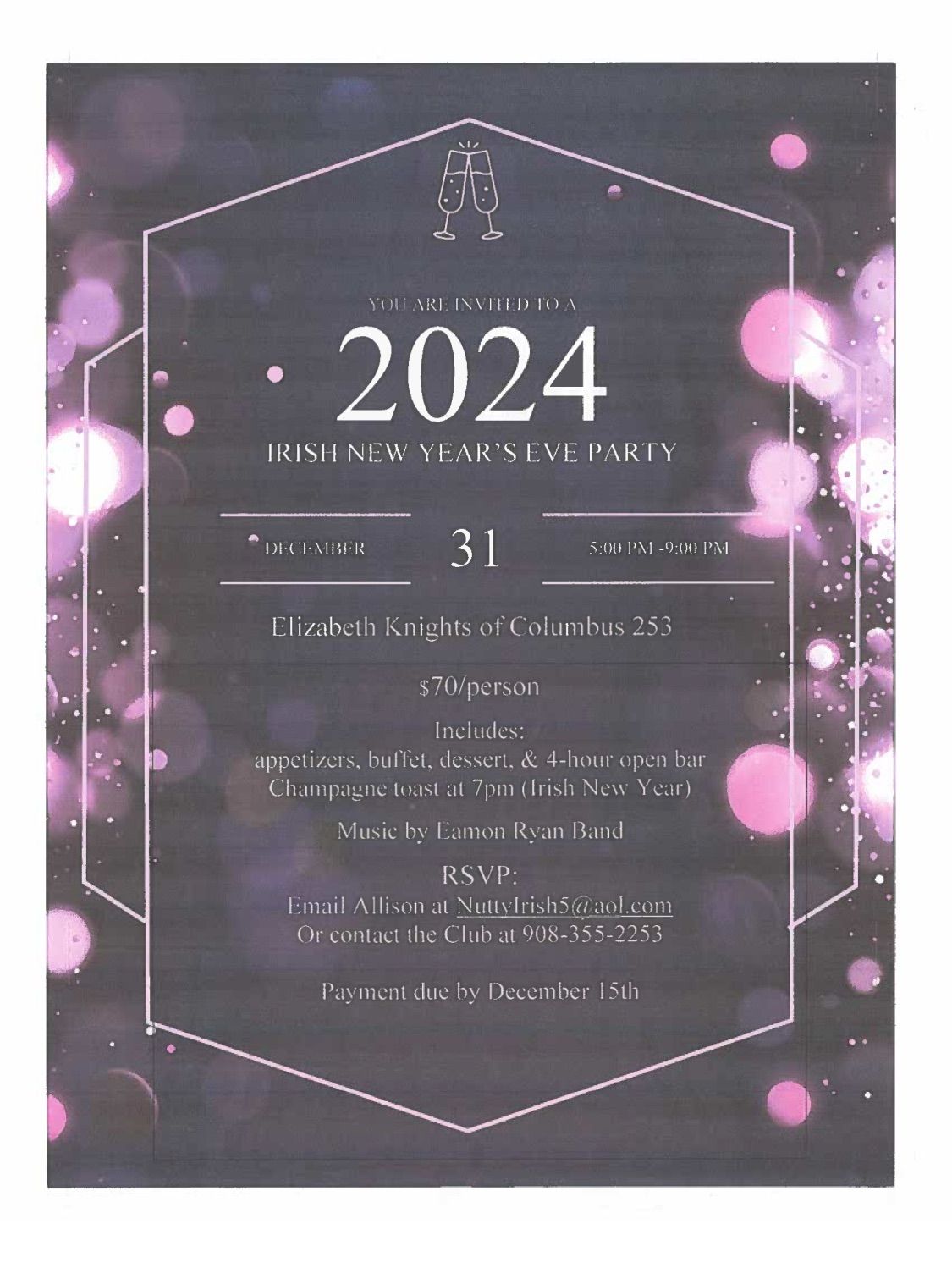 Irish New Year\u2019s Eve Celebration 