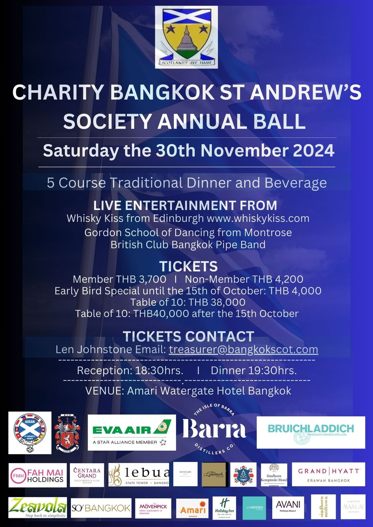 Bangkok St Andrew's Society Annual Charity Ball