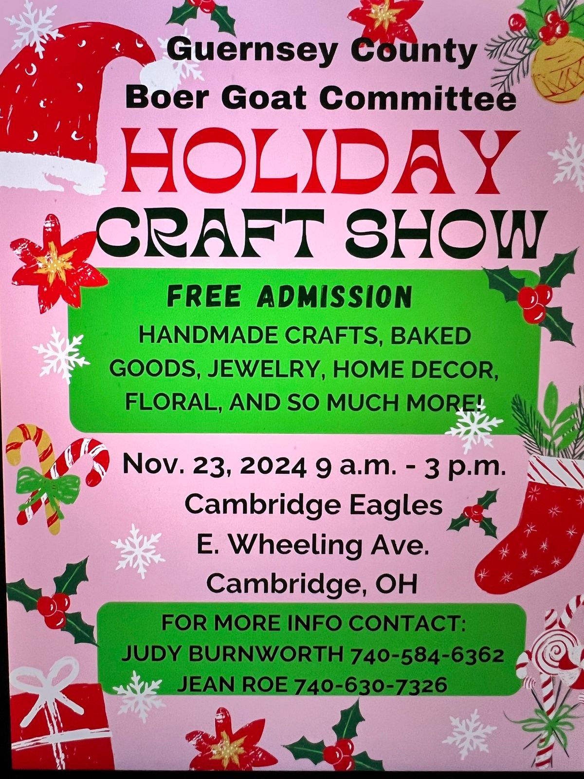 Guernsey County Boer Goat Holiday Craft Show