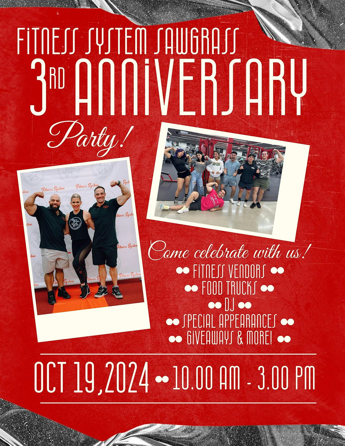 Fitness System 3rd Anniversary