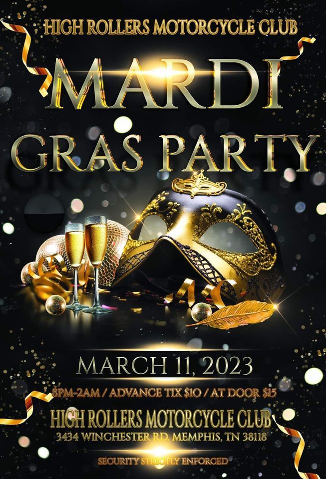 High Rollers Motorcycle Club 2023 Mardi Gras Party