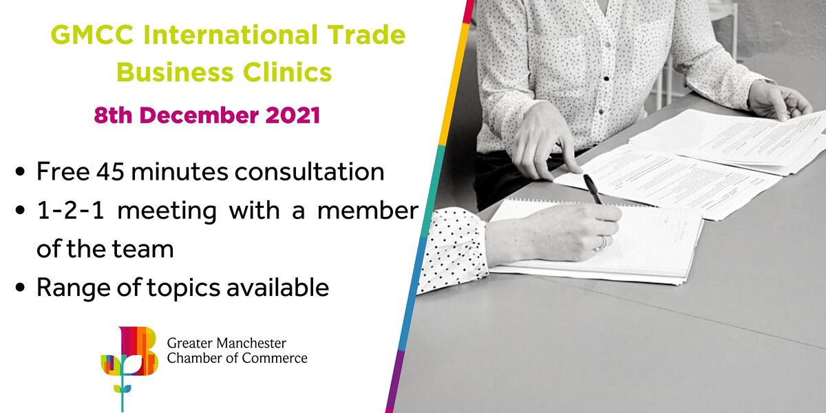 GMCC International Trade Business Clinics - FREE