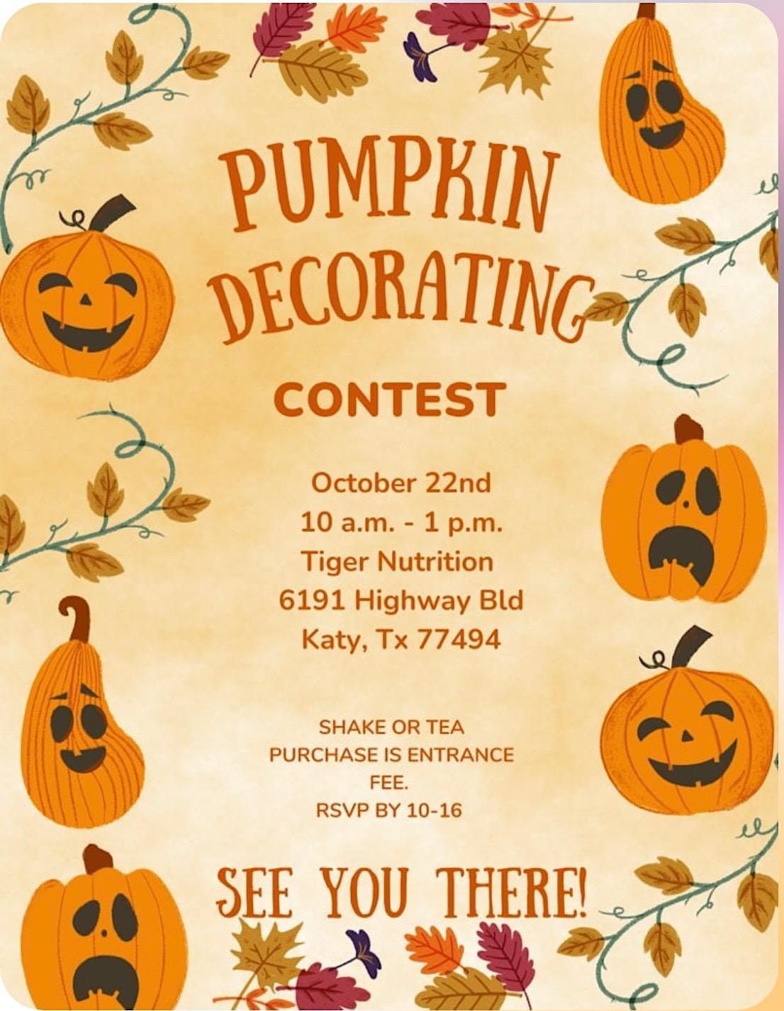 Pumpkin Decorating Contest