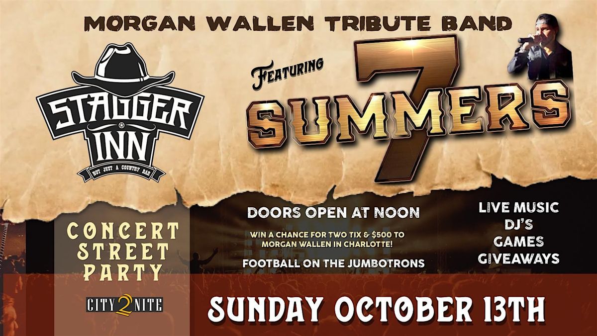 Stagger Inn \u201cWallen Out\u201d Featuring 7 Summers Morgan Wallen Tribute Band\u2019