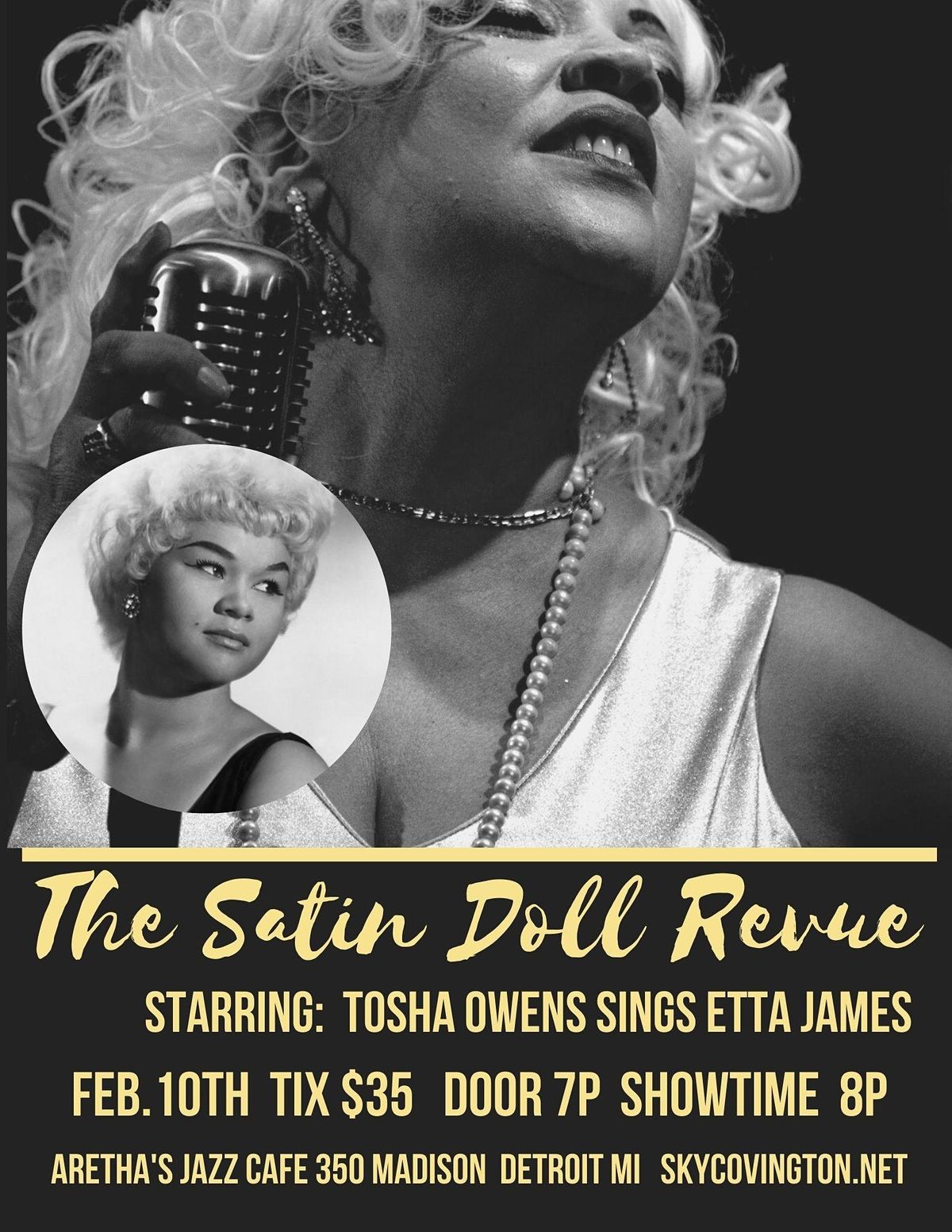 Tosha Owens sings Etta James  in  stage prod. The Satin Doll Revue