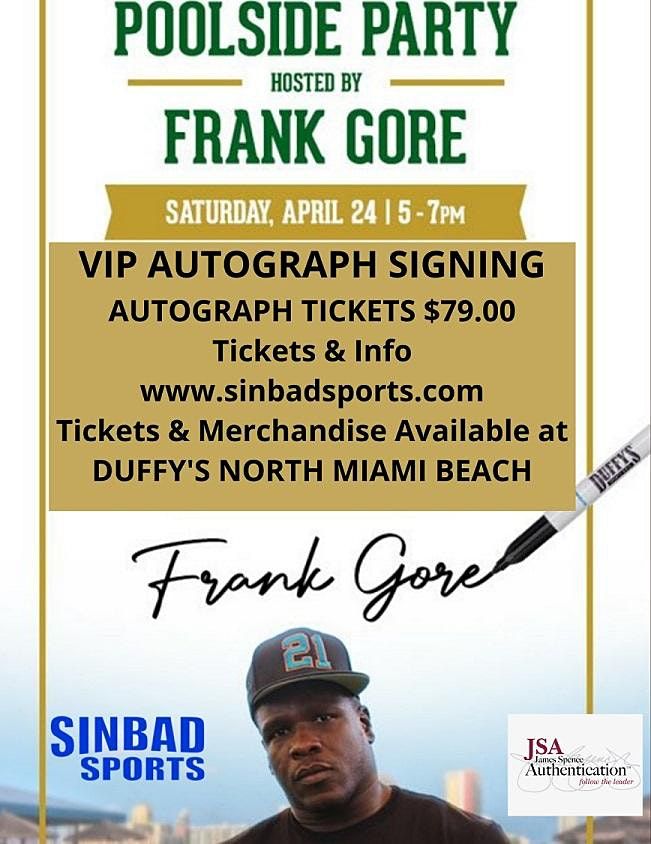 FRANK GORE VIP AUTOGRAPH SIGNING - PRE FIGHT MEET & GREET