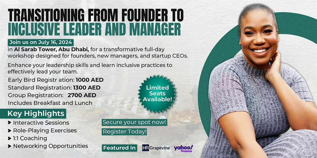 Transitioning from Founder to Inclusive Leader and Manager