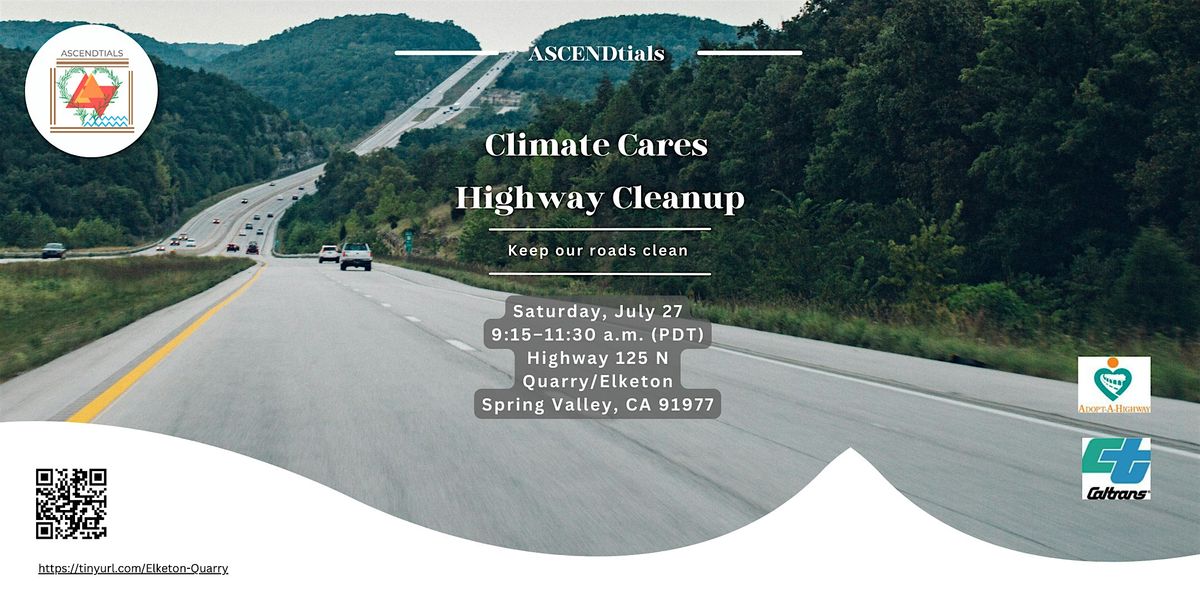 ASCENDtials Climate Cares Highway Cleanup at Highway 125N at Quarry\/Elketon