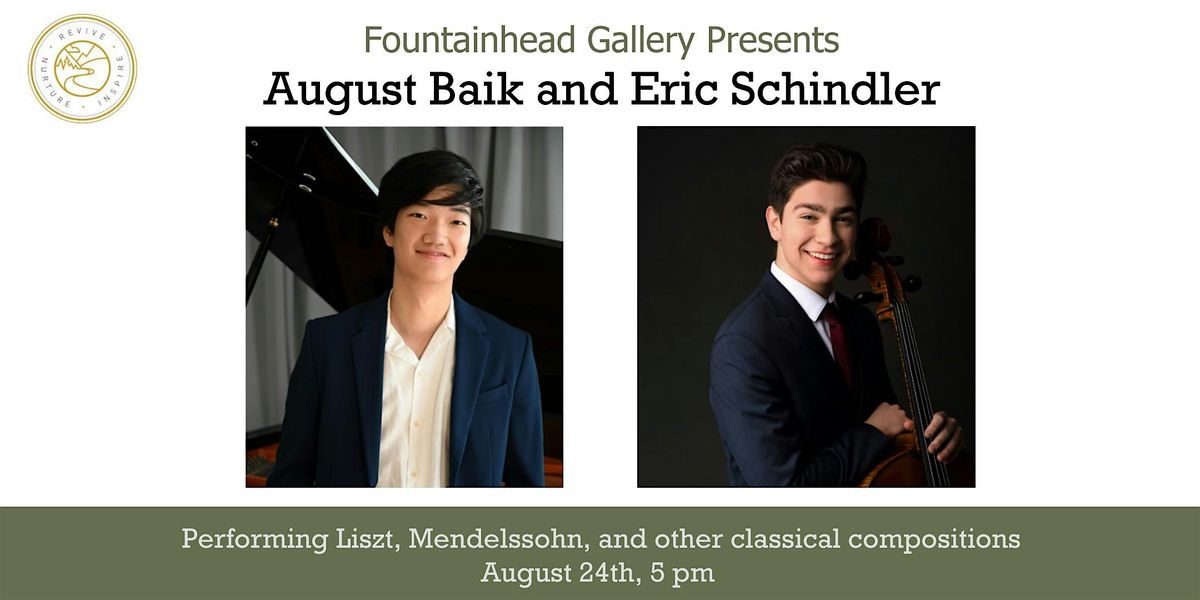 August Baik and Eric Schindler - Piano and Cello Classical Performance