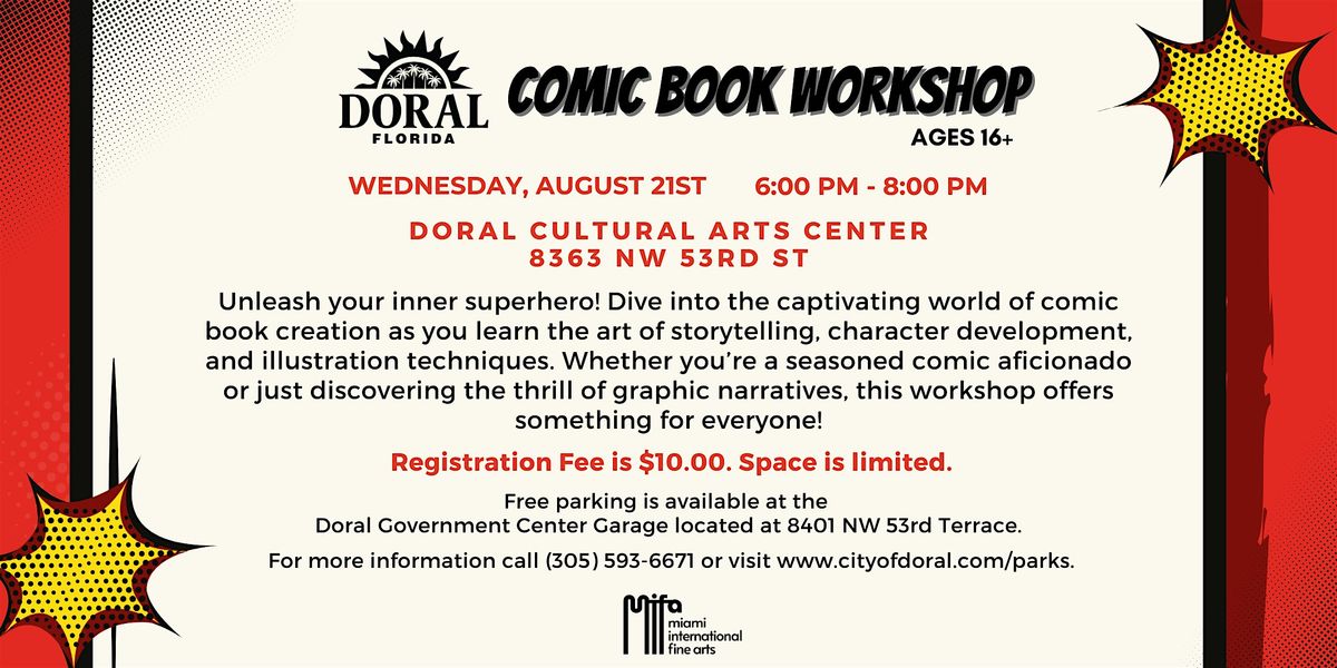 Comic Book Workshop for Adults