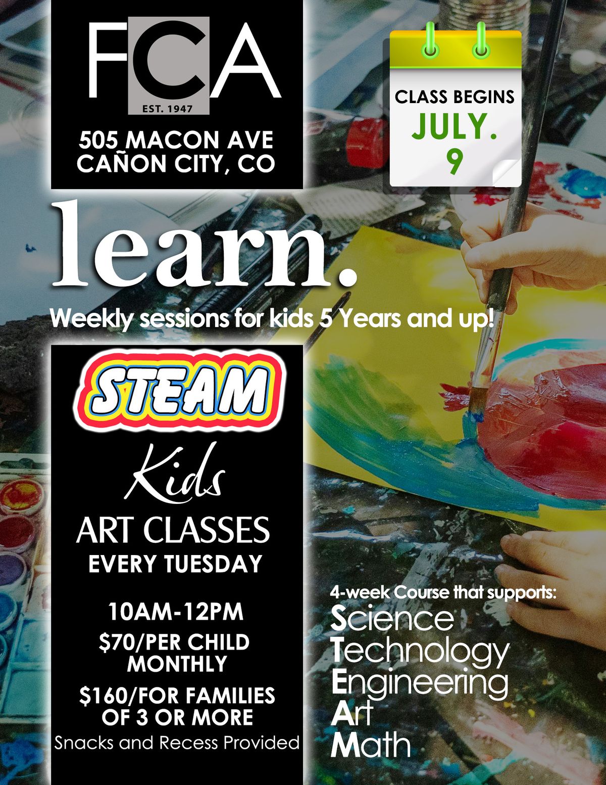 STEAM Kids 4-week Art Course