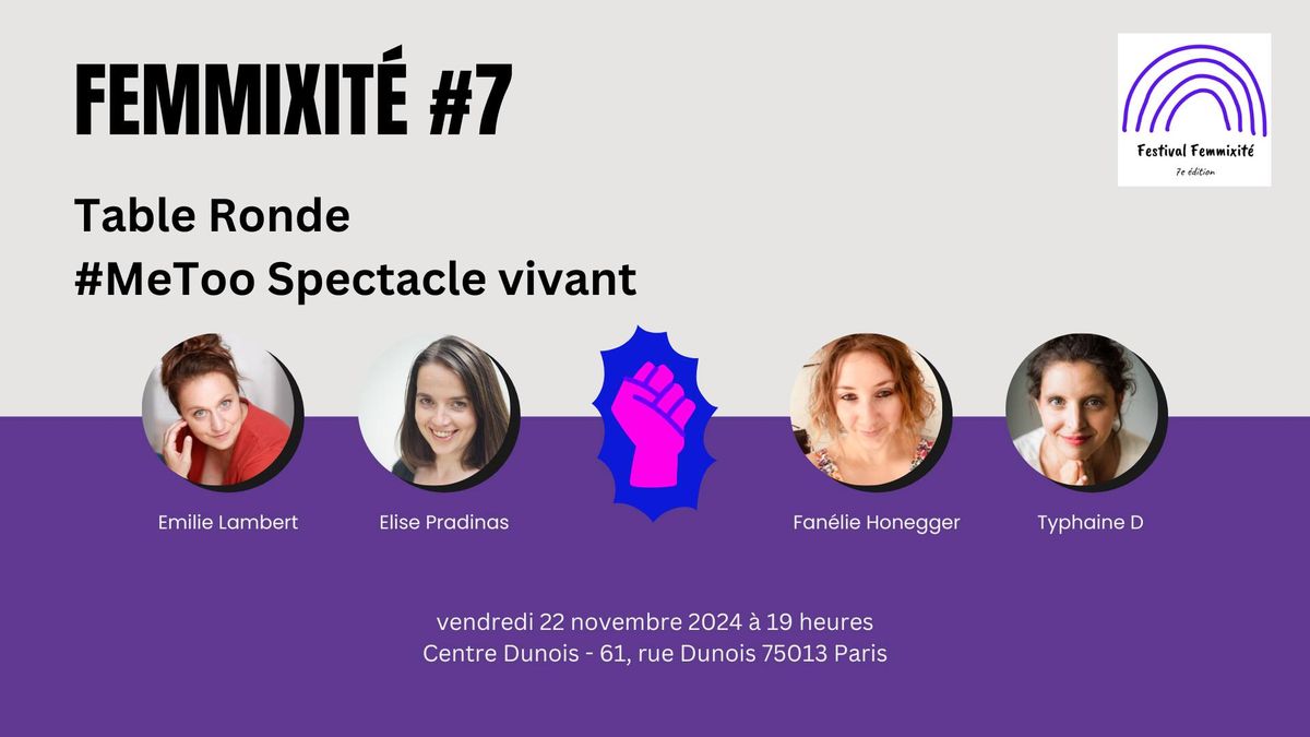 Table Ronde #MeToo Spectacle Vivant