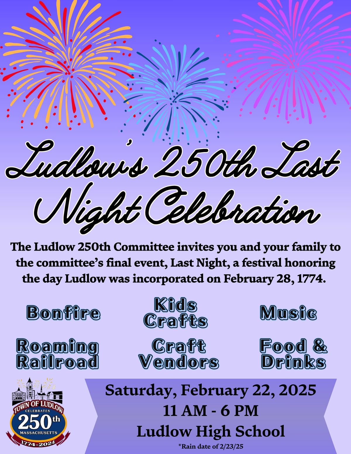 Ludlow 250th "Last Night" Celebration!