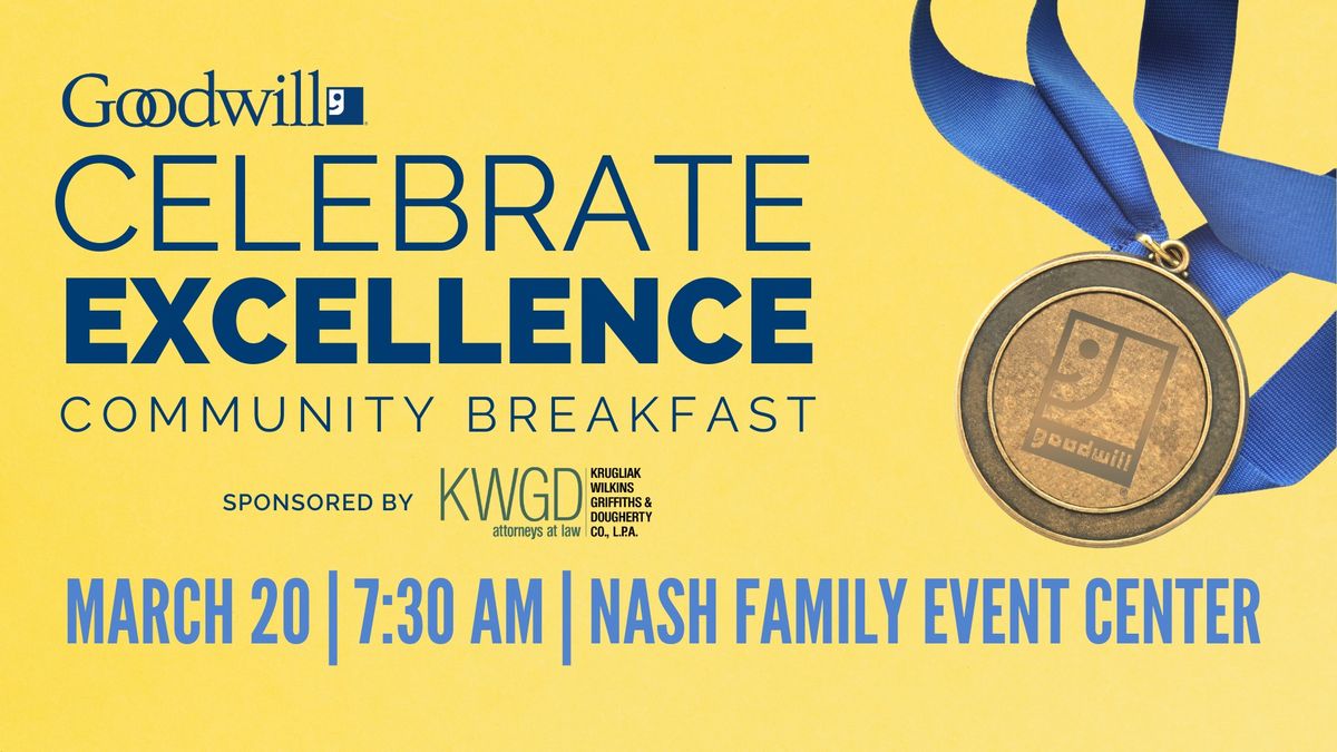 Goodwill's Celebrate Excellence Community Breakfast