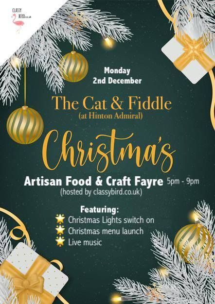 \ud83c\udf84ARTISAN FOOD & CRAFT FAYRE at THE CAT & FIDDLE\ud83c\udf84