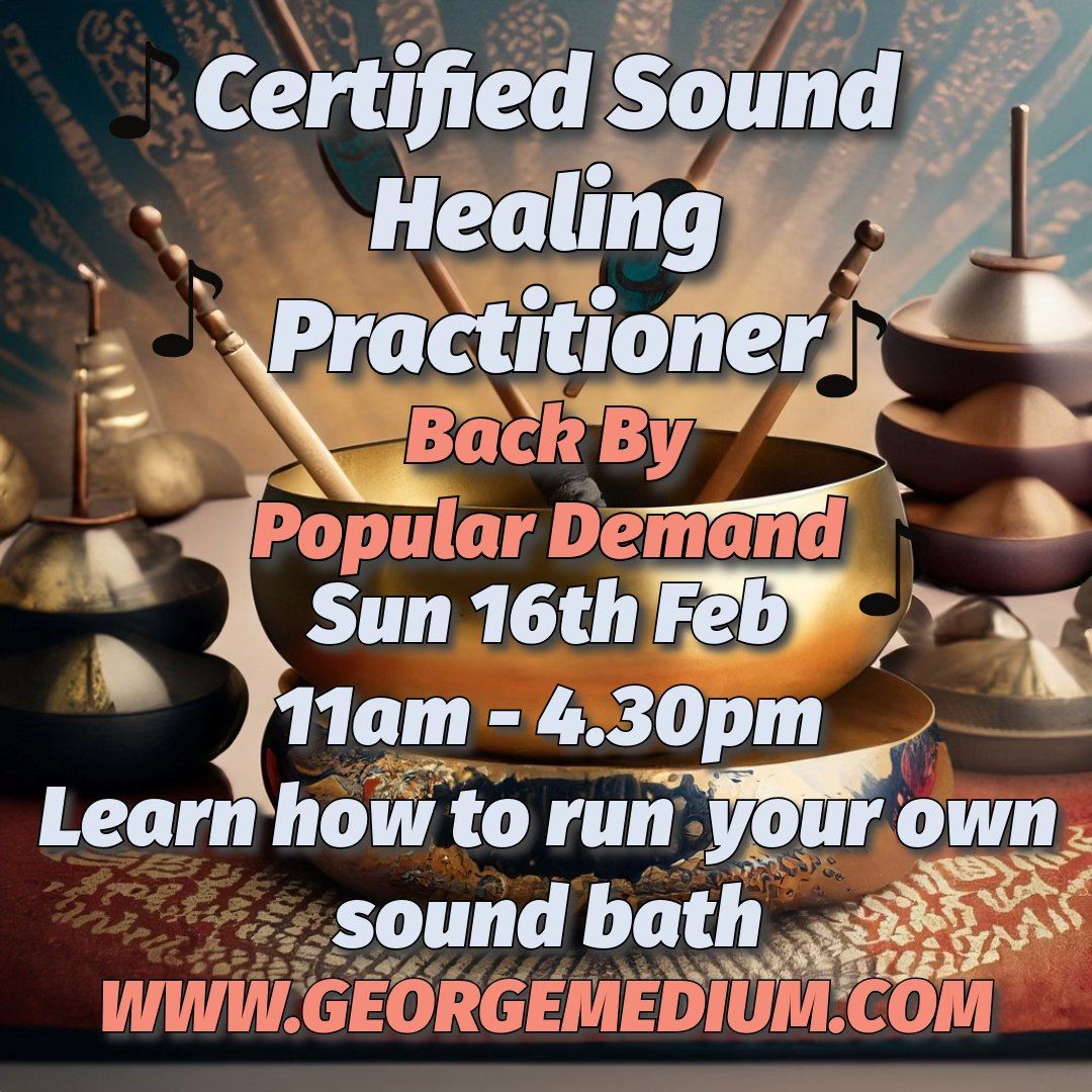 Certified Sound Healing Practitioner(NEW DATE)