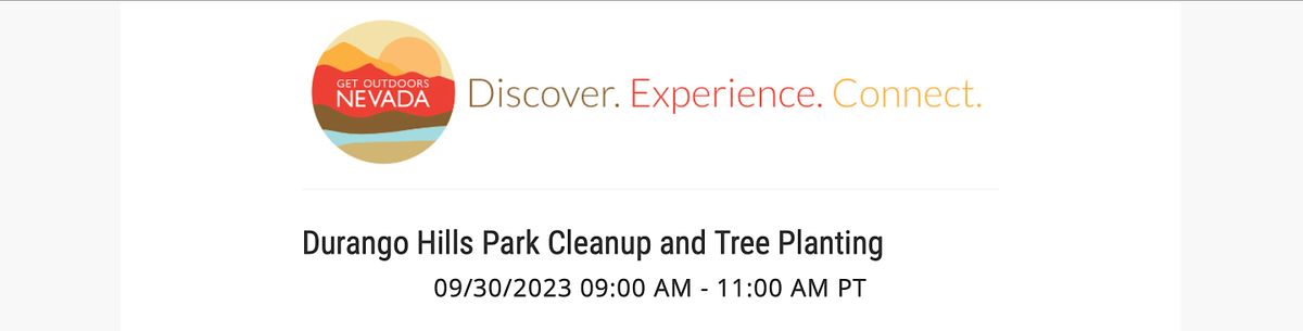 Durango Hills Park Cleanup and Tree Planting