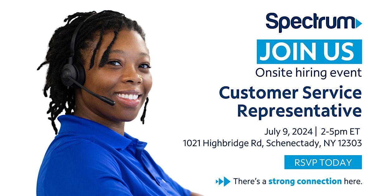 ONSITE HIRING EVENT on 07\/09 from 2-5pm!  - Spectrum Mobile- Schenectady,NY