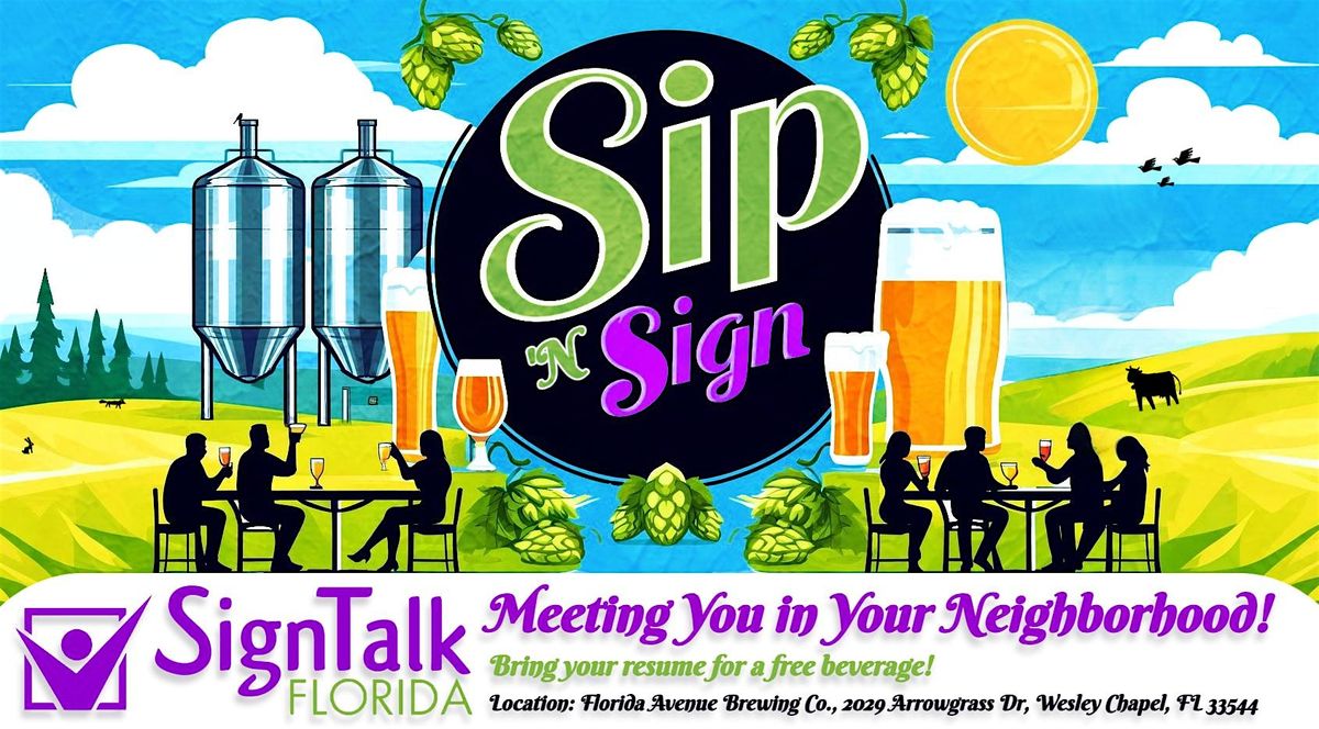 ASL Interpreter Sip & Sign @ Florida Avenue Brewing Co