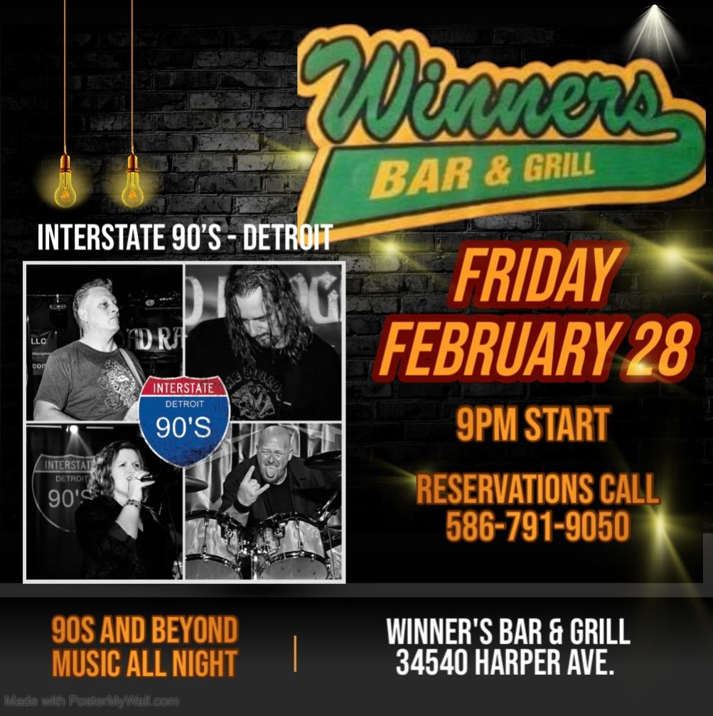 90s Night at Winner\u2019s with Interstate 90\u2019s - Detroit