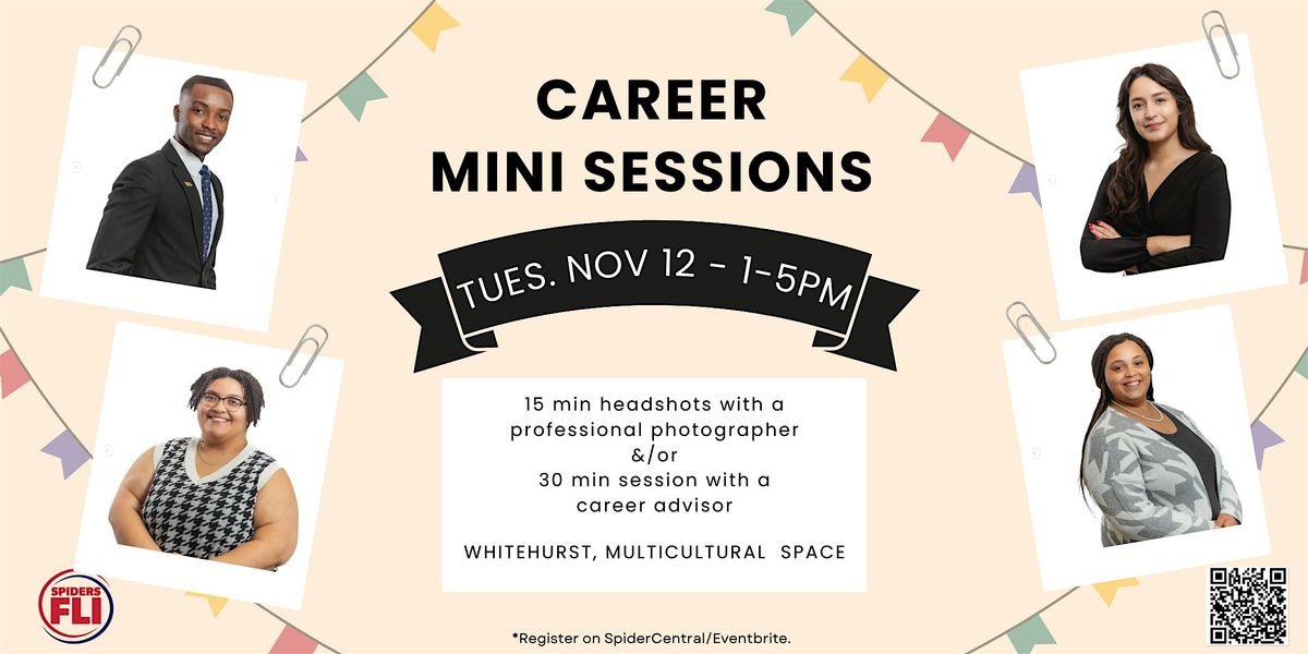 Headshots & Drop In Hours with Career Services