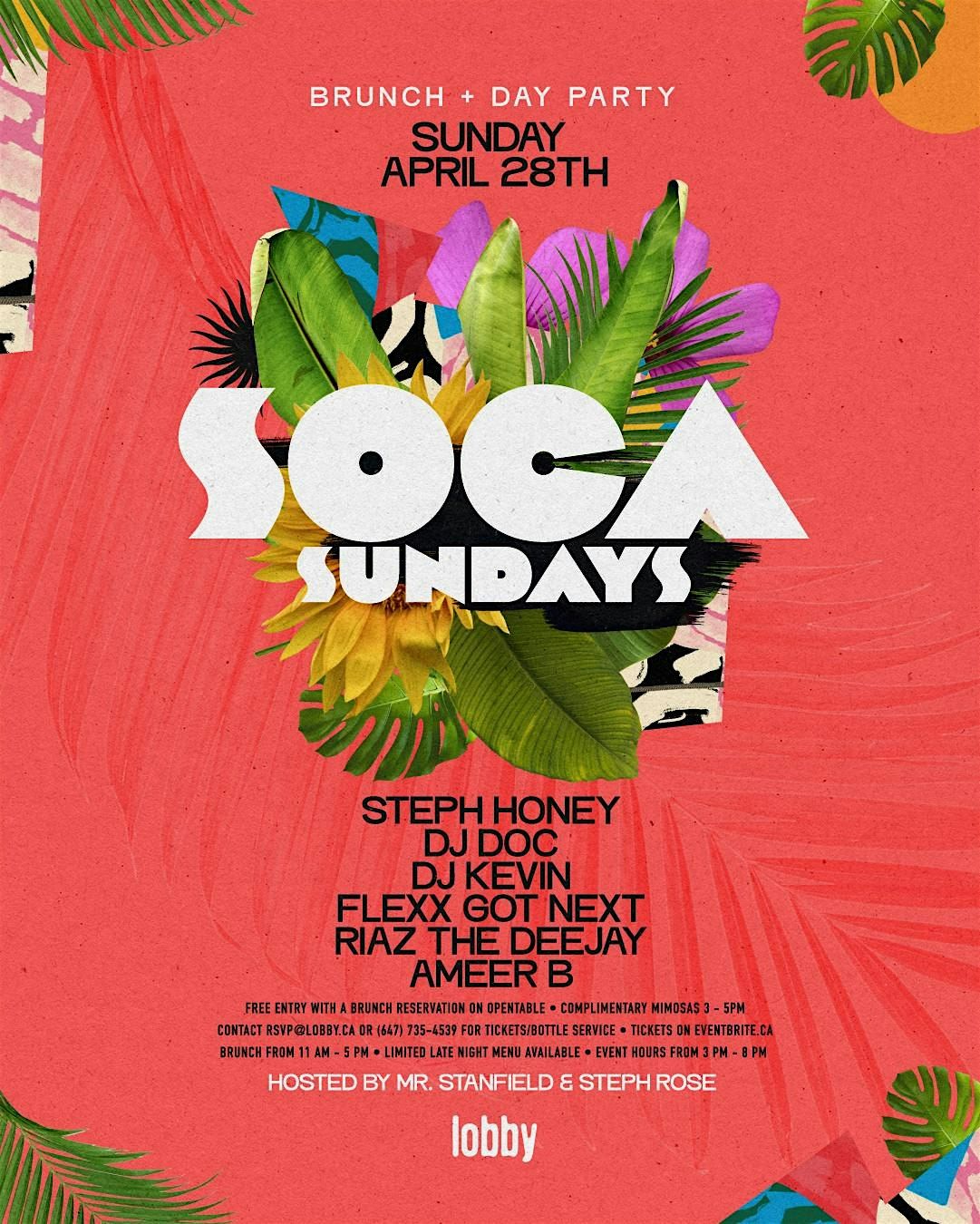 Soca Sundays - Day Party at Lobby