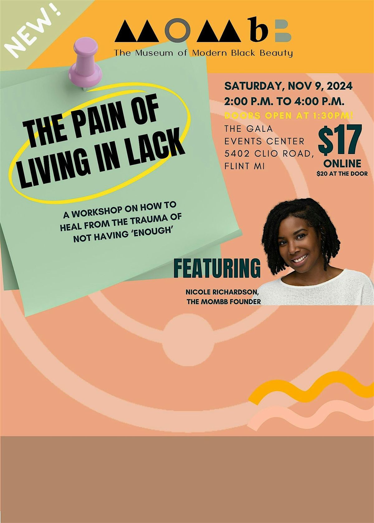 The Pain of Living in Lack - A workshop on how to deal with the trauma of not having 'enough'