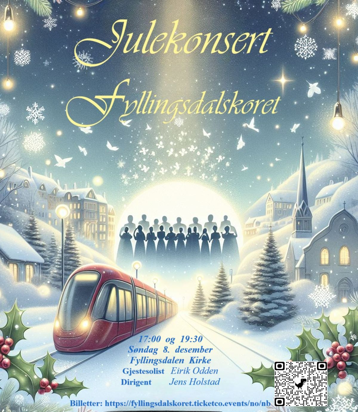 Julekonsert med Fyllingsdalskoret 17.00 og 19.30