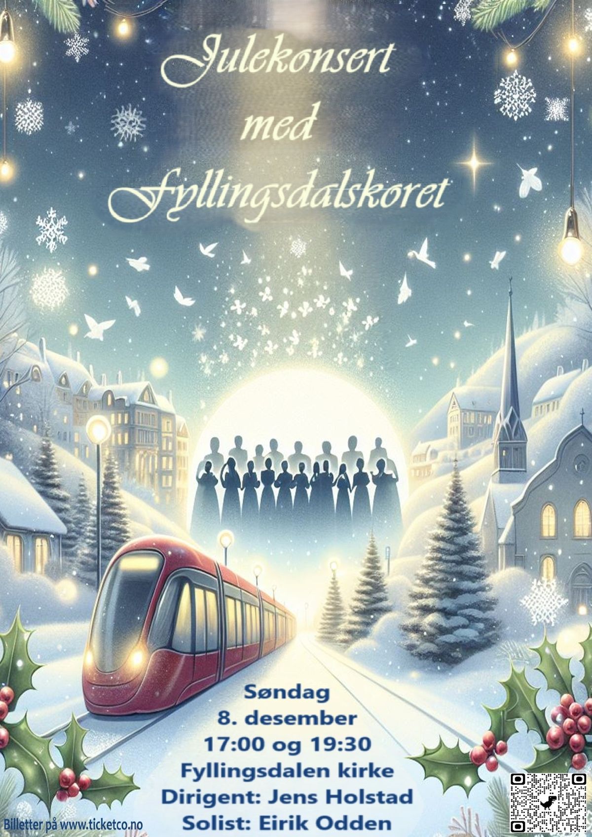 Julekonsert med Fyllingsdalskoret 17.00 og 19.30