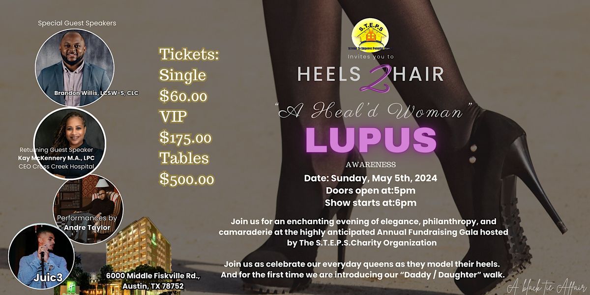 Heels2Hair  \u201cA Heal\u2019d Woman\u201d supporting LUPUS Awareness