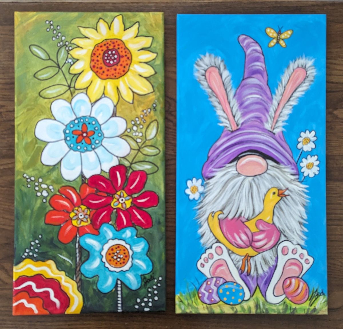 Flowers or Bunny Gnome $40. 