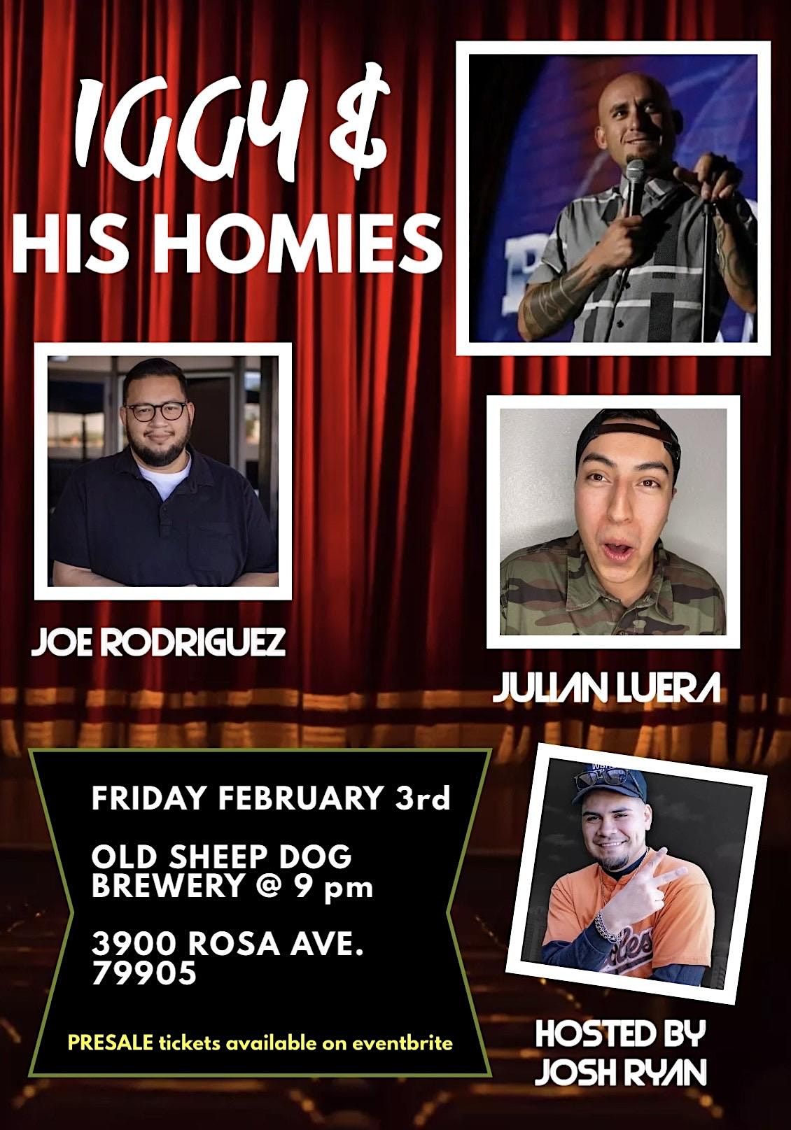 Iggy and His Homies Comedy Show, Old Sheepdog Brewery, El Paso, 3 ...