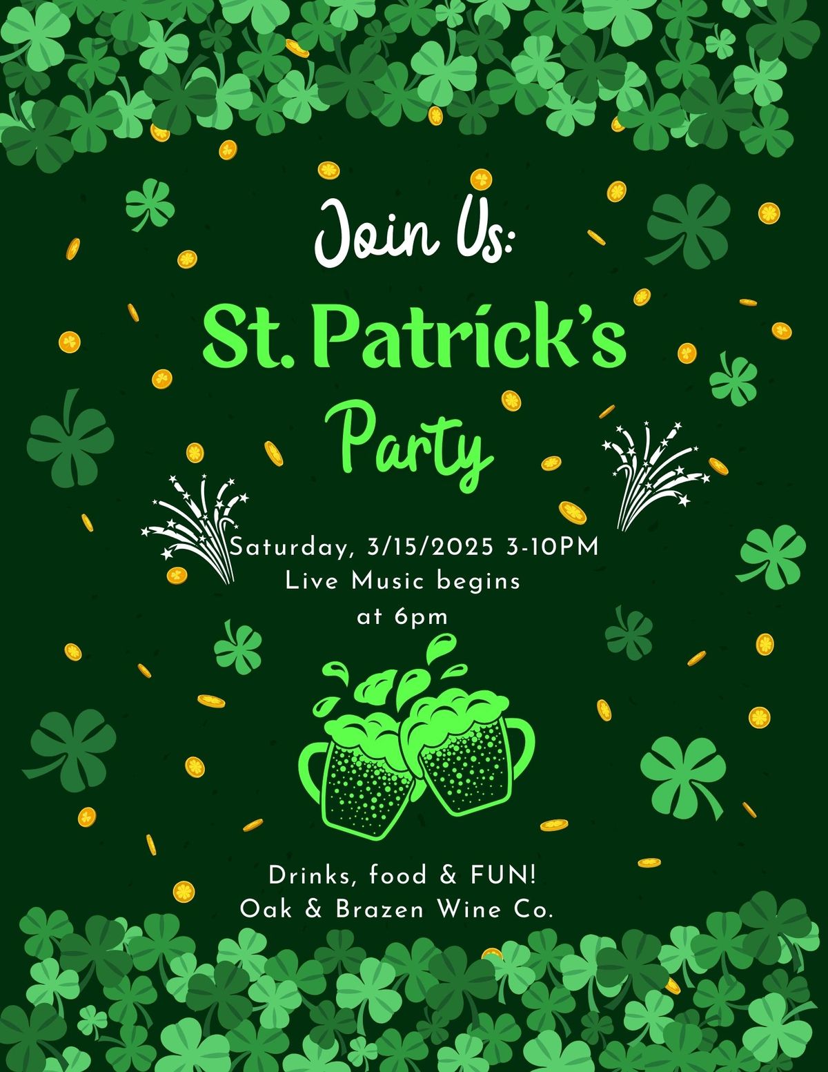 St. Paddy's Day Party! 