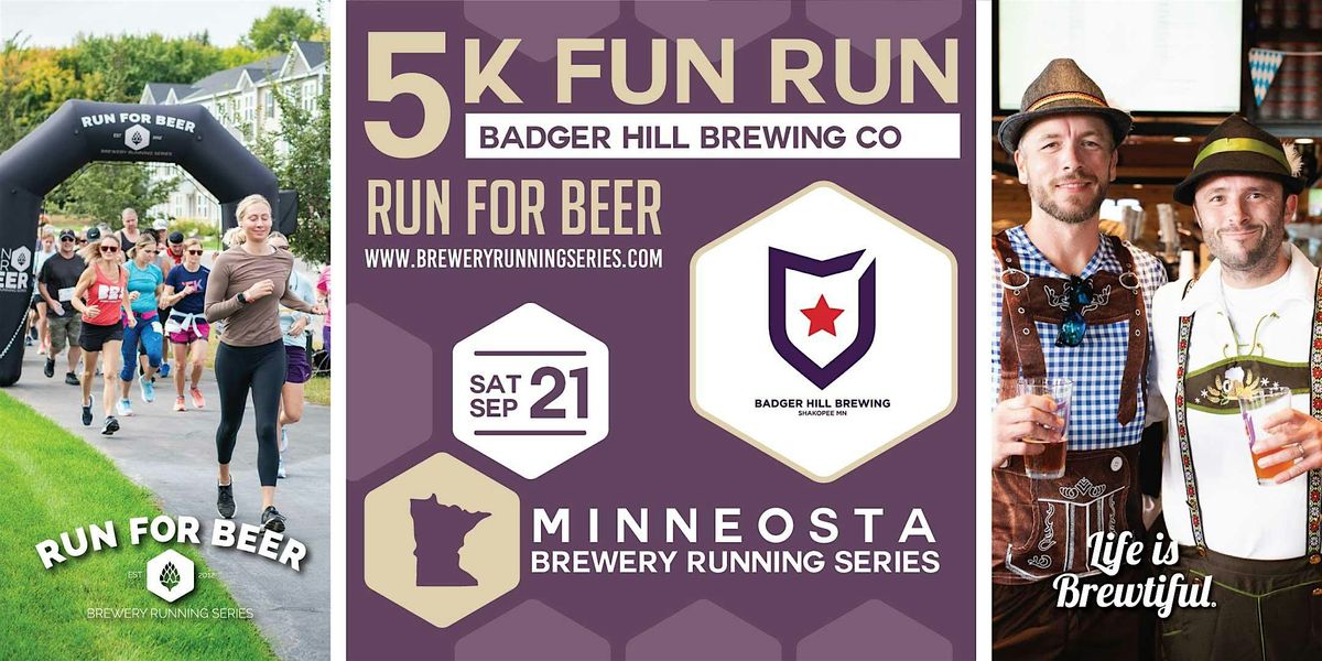 5k Beer Run x Badger Hill Brewing Co | 2024 MN Brewery Running Series