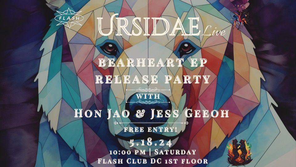 BearHeart \ud83d\udc3b\u200d\u2744\ufe0f\ud83e\udd0d EP Release Party with Ursidae, Hon Jao & Jess GeeOh
