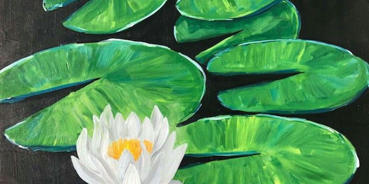 Lily Pads At Night - Paint and Sip by Classpop!\u2122