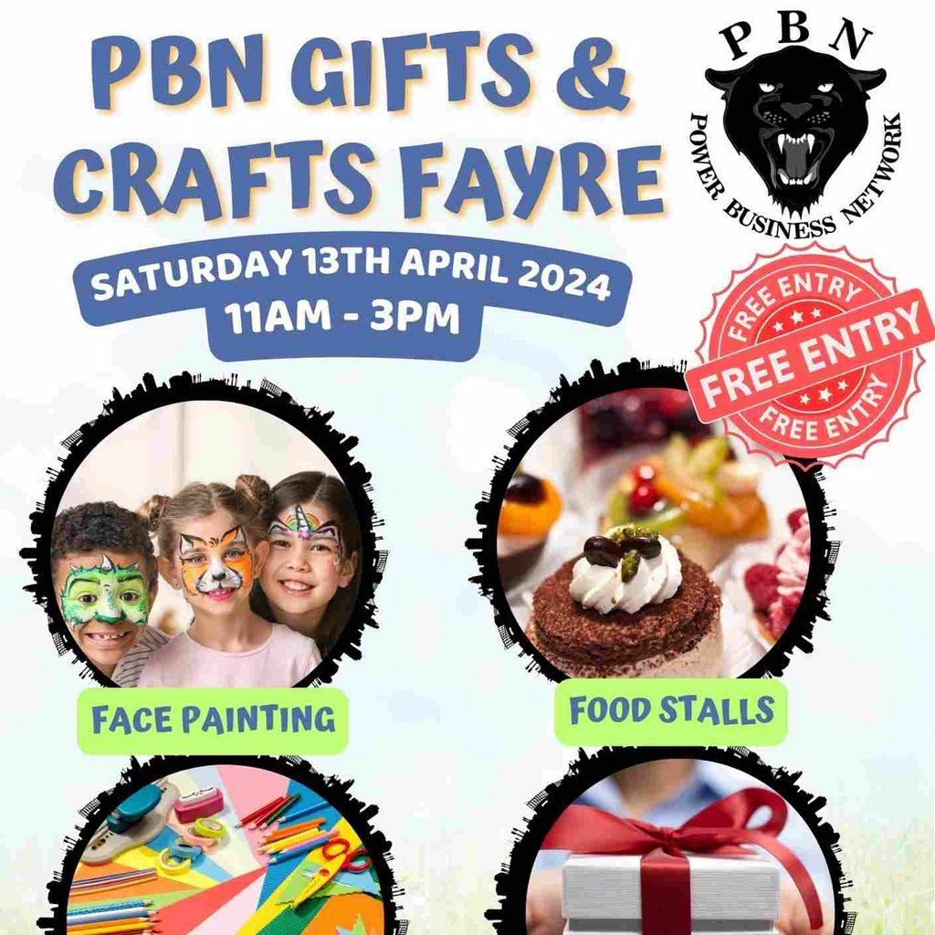 PBN Wolverhampton Gifts & Crafts Fayre Saturday 13th April 2024, The