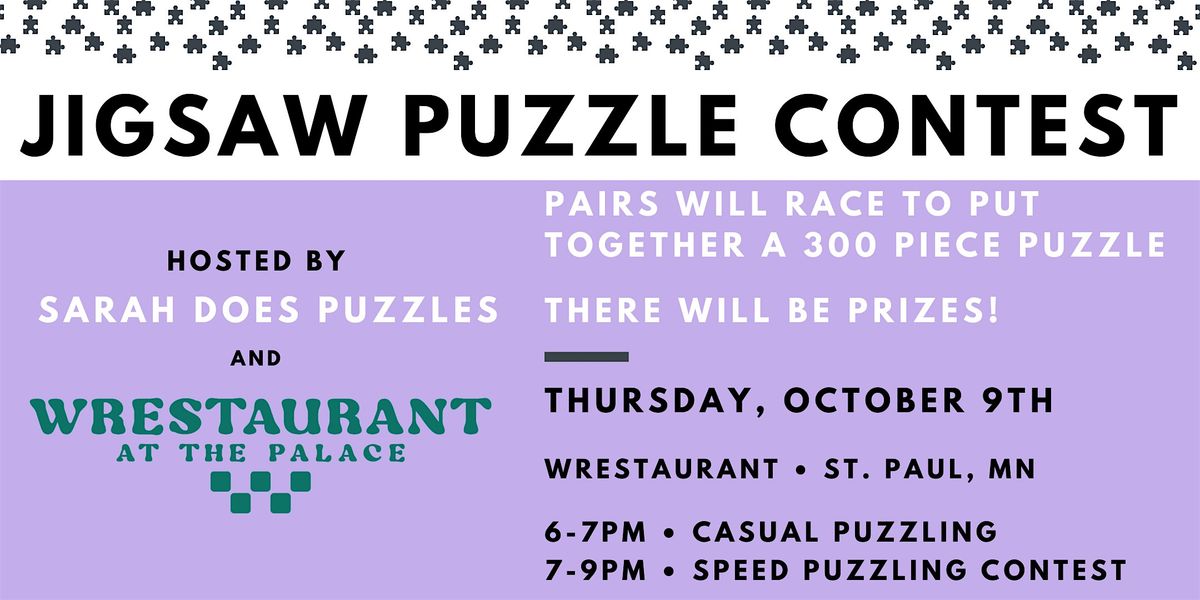 Pairs Jigsaw Puzzle Contest at Wrestaurant at the Palace - October 2024