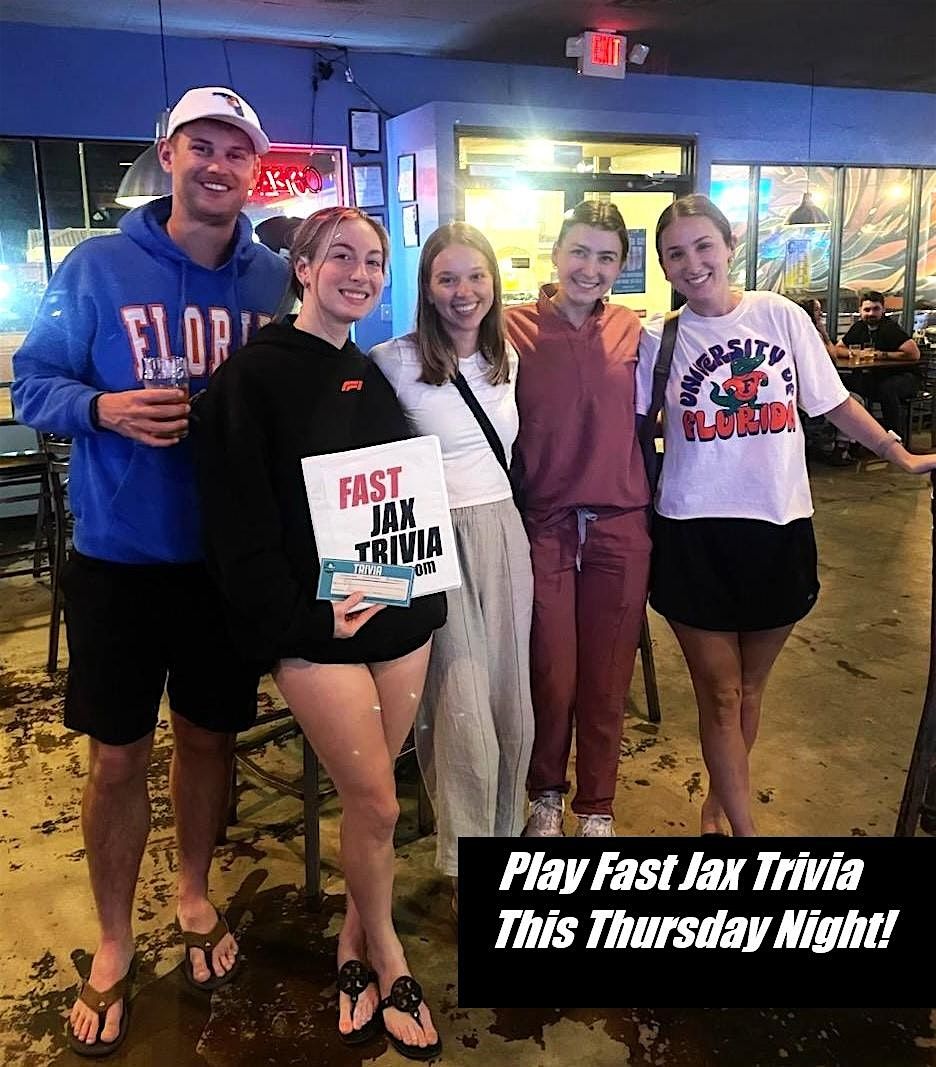 Thursday Night FREE Live Trivia In Jacksonville Beach!