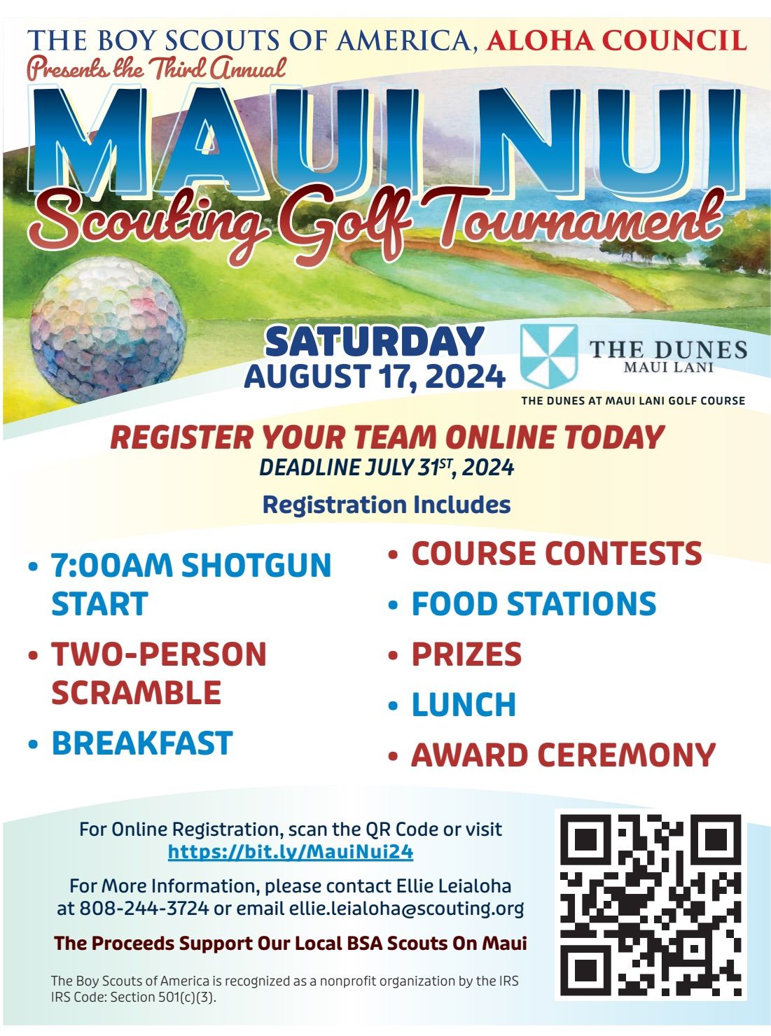 Maui Nui Annual Golf Tournament 2024