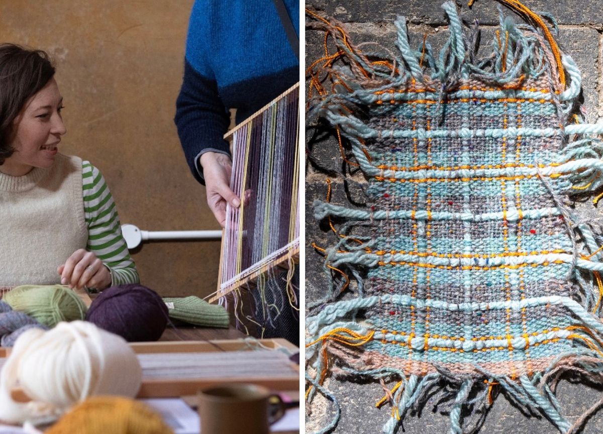 Tartan Weaving - on a loom