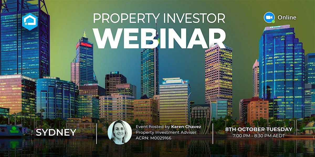 FREE Sydney Property Investor Webinar 08\/10\/24, Tuesday