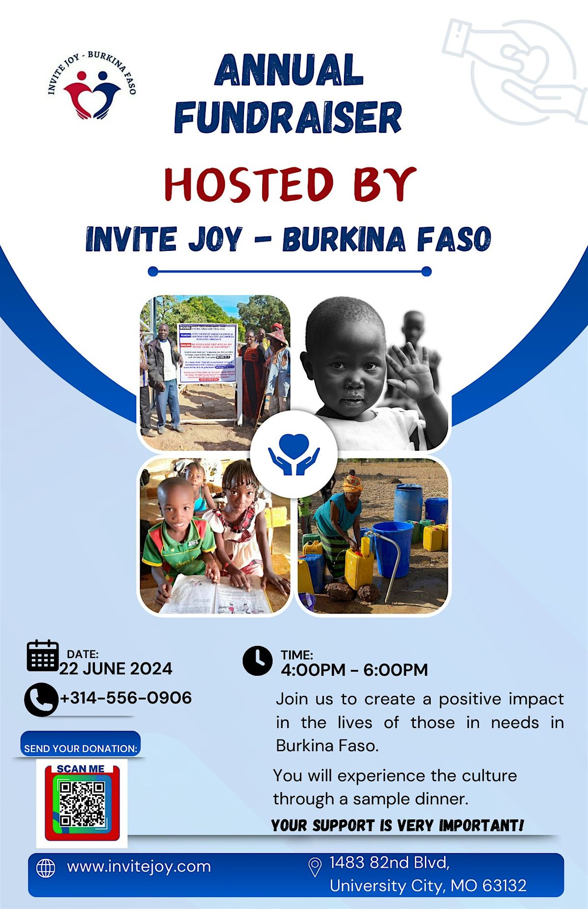 Invite Joy - Burkina Faso 2024 Fundraising Dinner