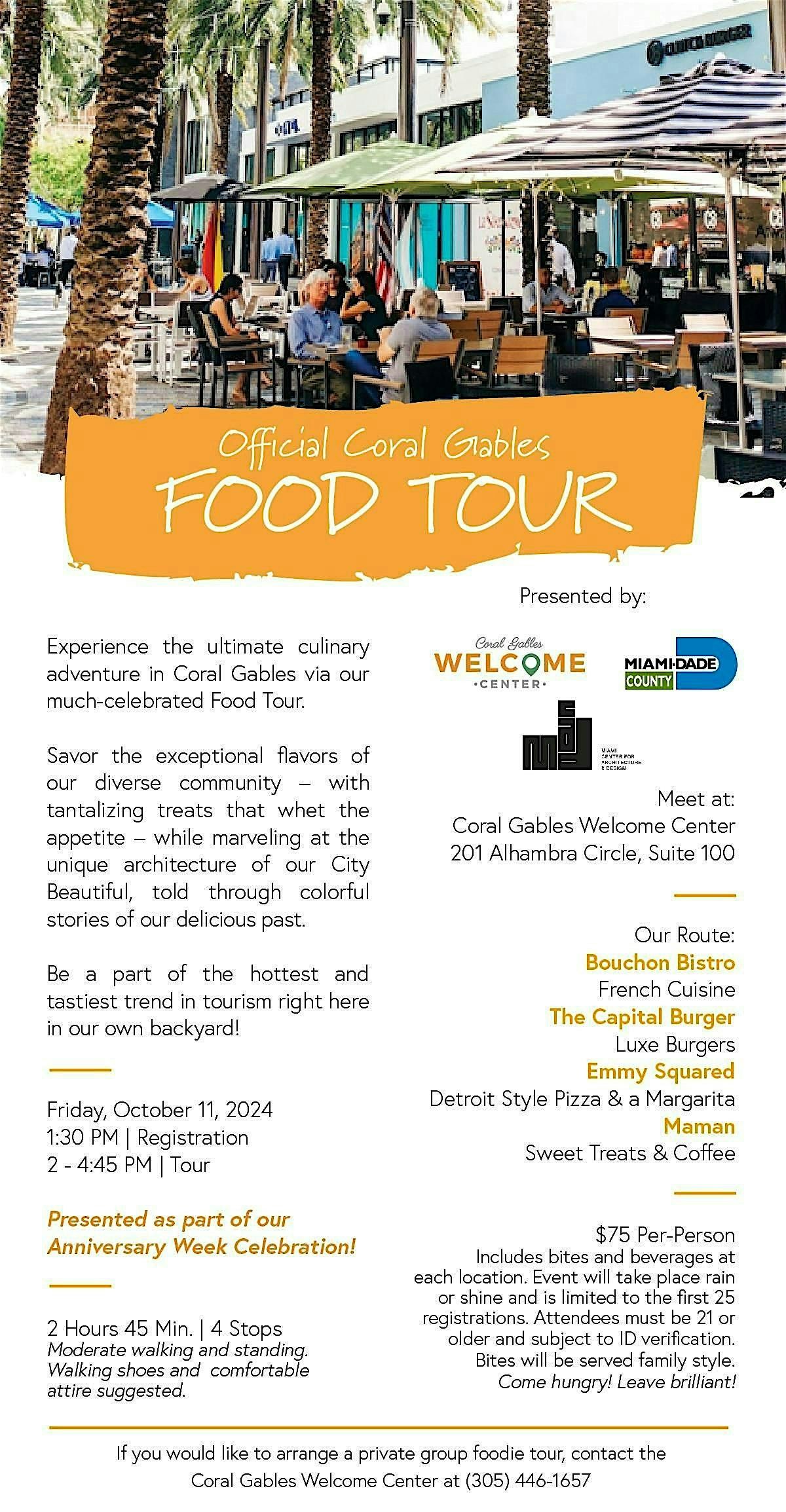 November Coral Gables Food Tour