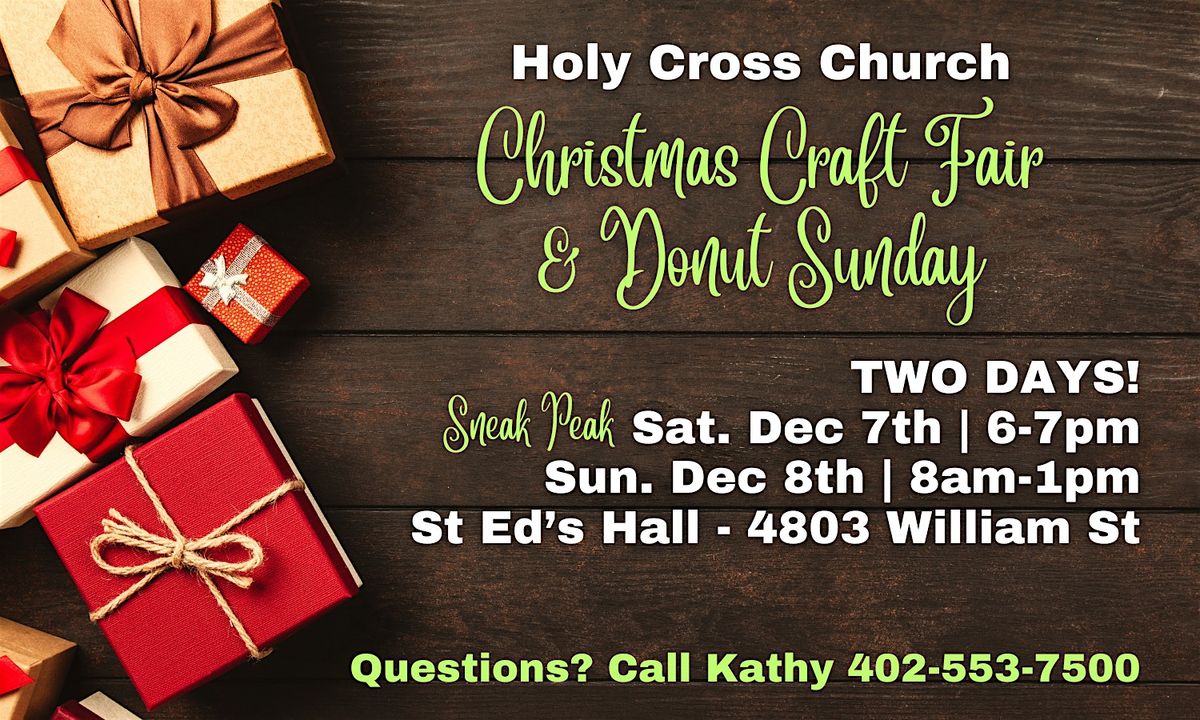 Holy Cross Christmas Craft Fair and Donut Sunday